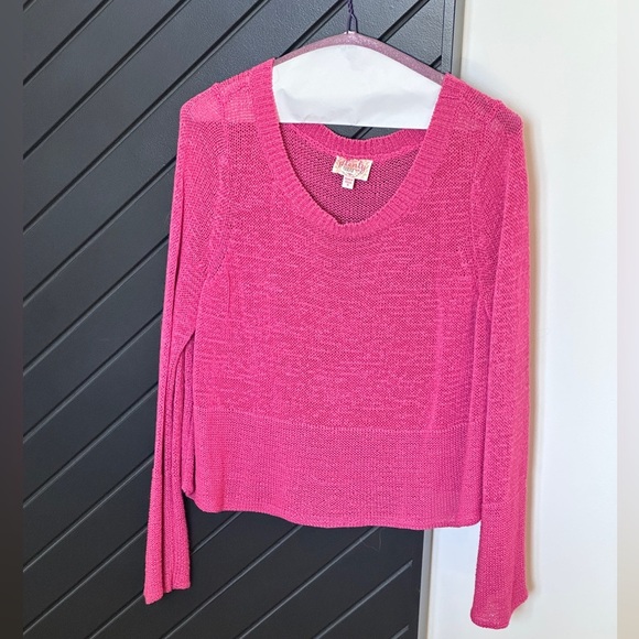 Plenty by trace reese open knit cropped sweater. Size S. - Picture 1 of 3